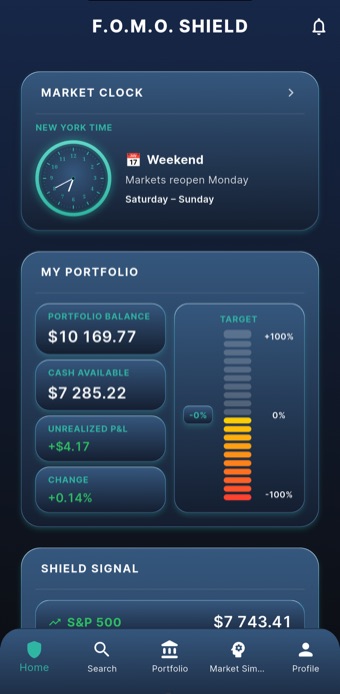 The home screen in the Midnight Sea theme